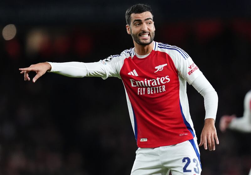 Arsenal’s Mikel Merino was handed his debut against Paris St Germain