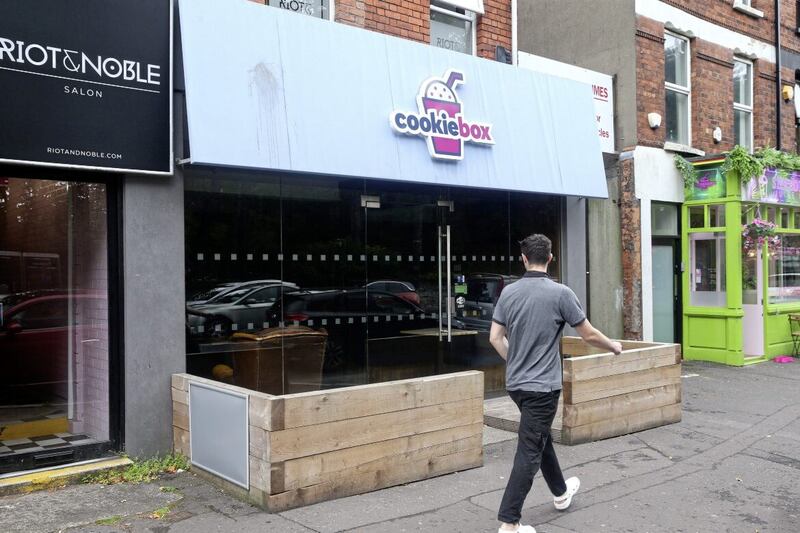 Belfast-based bakery chain The Cookie Box was among the growing number of hospitality businesses forced to close during September. Picture by Mal McCann. 