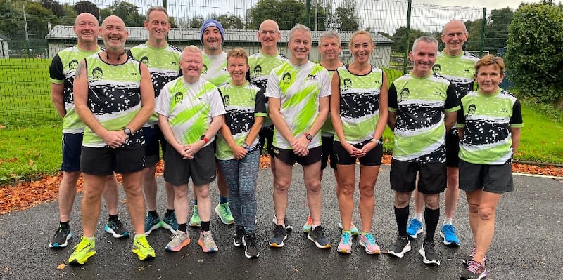 Some of the runners from the Run for Enda group who will take on the Dublin Marathon this Sunday