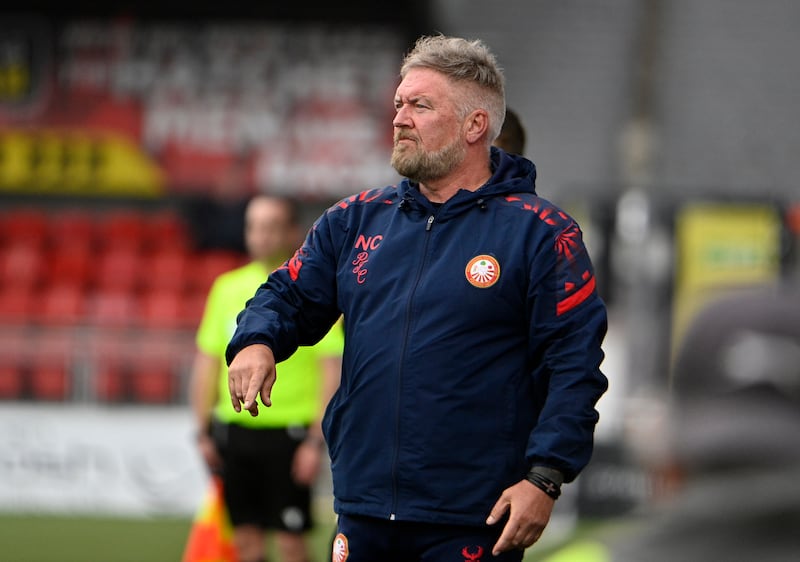 Portadown manager Niall Currie at Seaview to watch his side's win over Crusaders

Mandatory Credit -Inpho/Stephen Hamilton