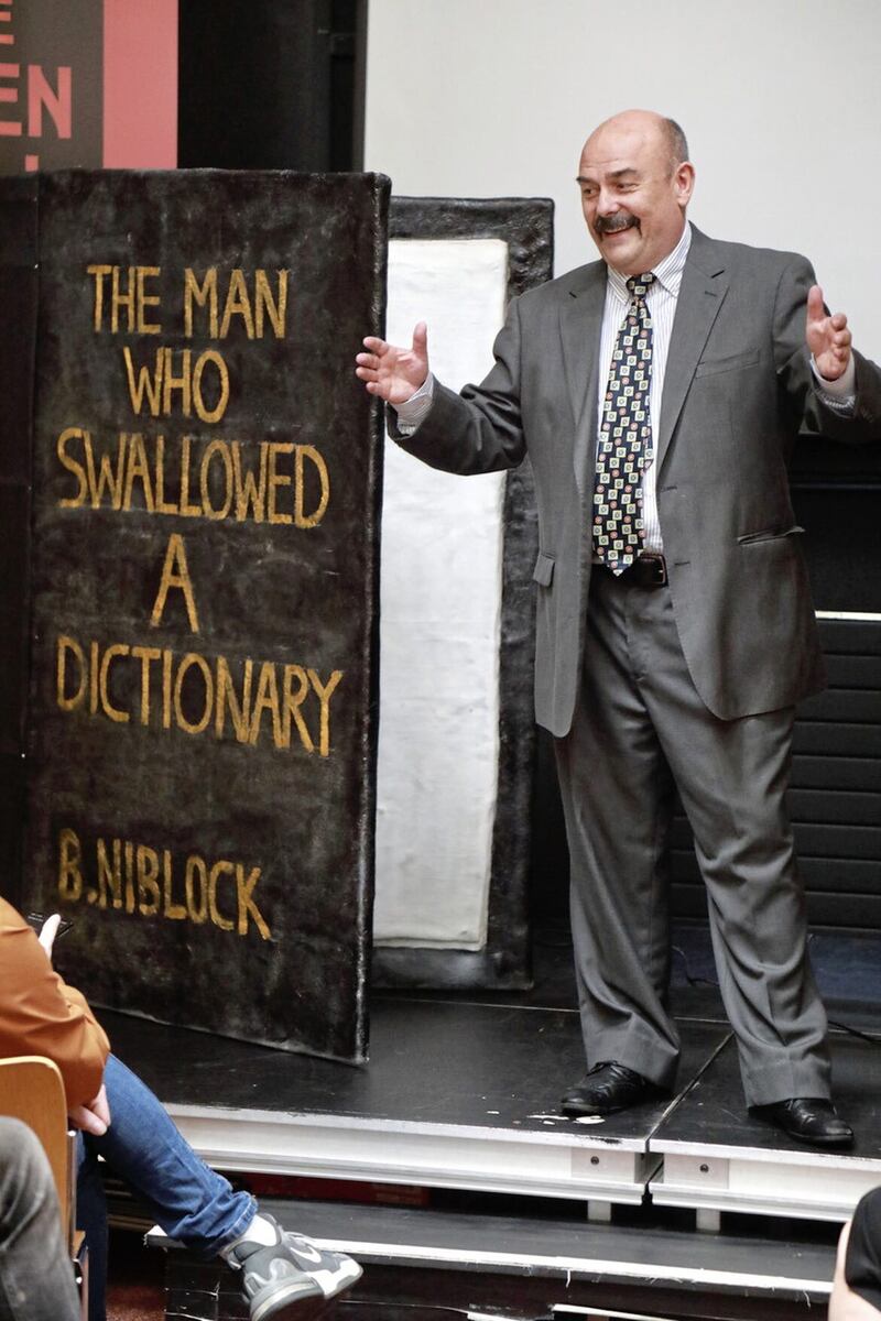 Paul Garrett as David Ervine in The Man who Swallowed a Dictionary 