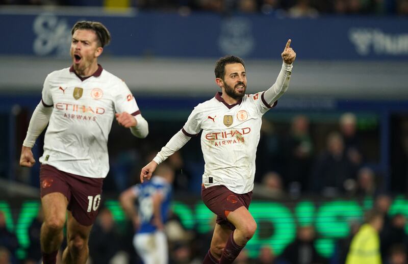 Bernardo Silva was on target as City returned to Premier League business with a win at Everton