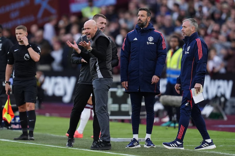 Frustration regularly set in for Erik ten Hag and his team