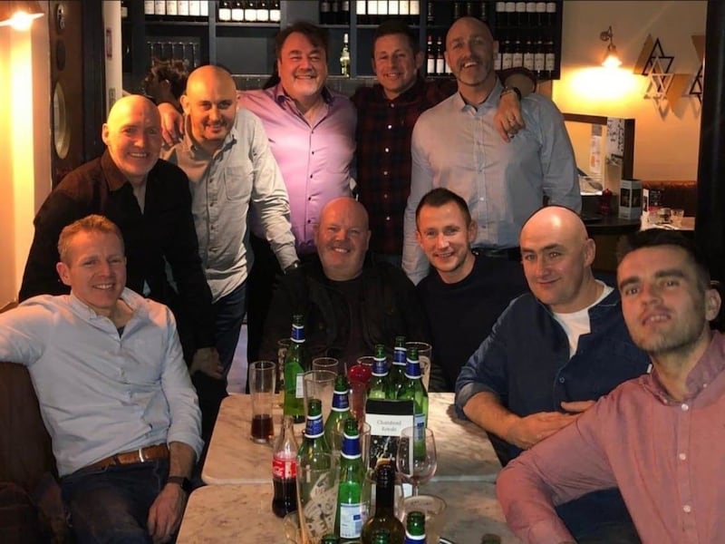 Antrim's class of 2000 enjoying their annual Christmas dinner last weekend