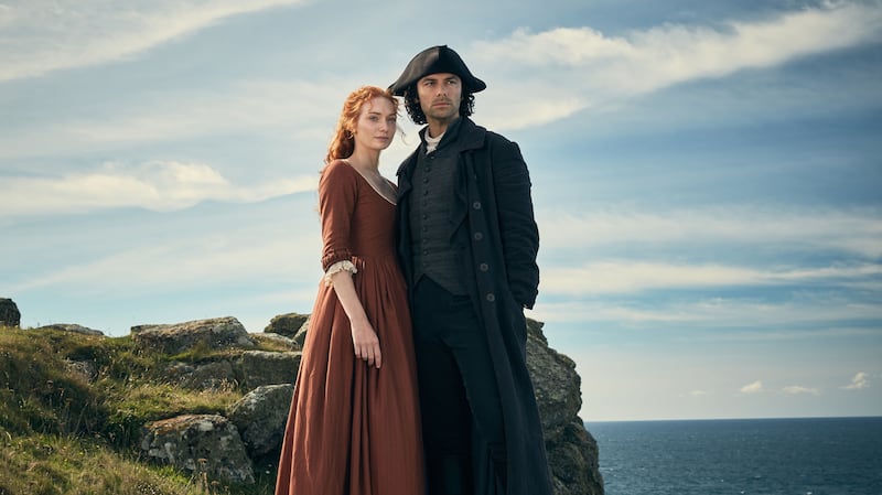 Eleanor Tomlinson and Aidan Turner play Demelza and Ross Poldark (Mammoth Screen/BBC)