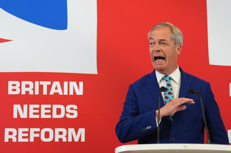 The Tories fear votes for Nigel Farage’s Reform UK party will hand seats to Labour