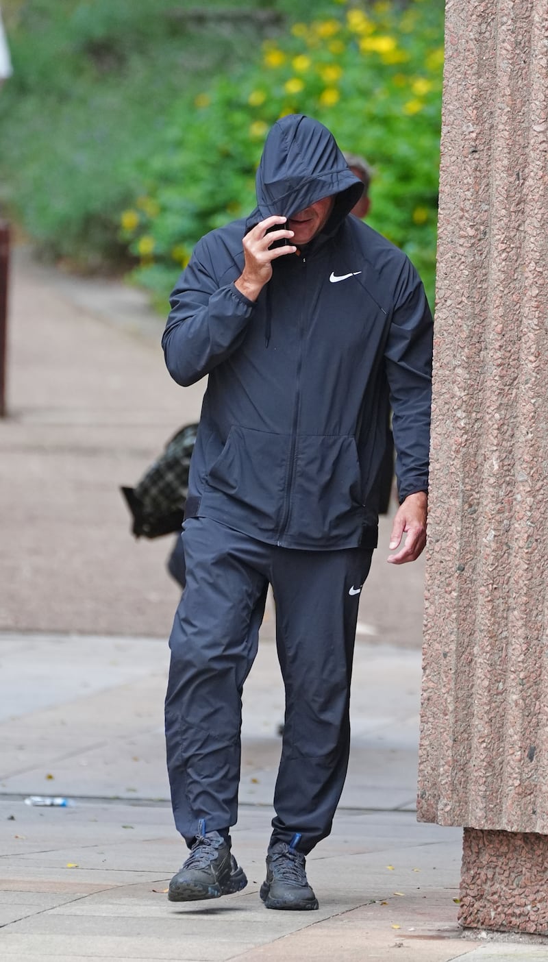 Curtis Warren arrives at Liverpool Crown Court, where he has been given a 14-month jail term, suspended for 18 months