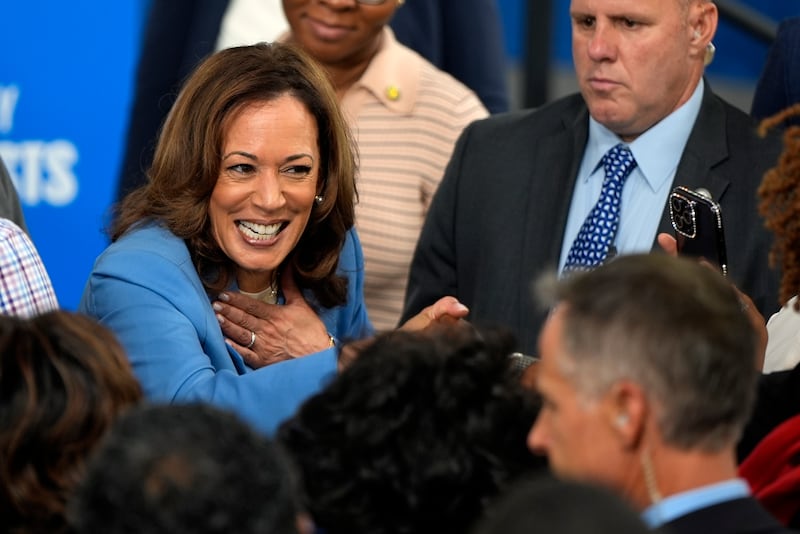 Kamala Harris plans a bus tour starting in Pittsburgh (Mike Stewart/AP)