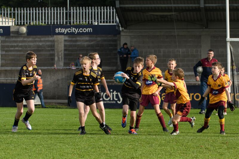 East Belfast GAA U10 boys in action at Parnell Park, Dublin.