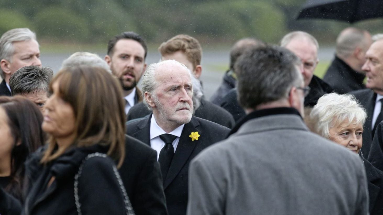 Former Celtic star Danny McGrain arriving for the funeral of another Celtic great, Tommy Gemmell, at Daldowie Crematorium in Uddingston, South Lanarkshire on Friday March 10 2017