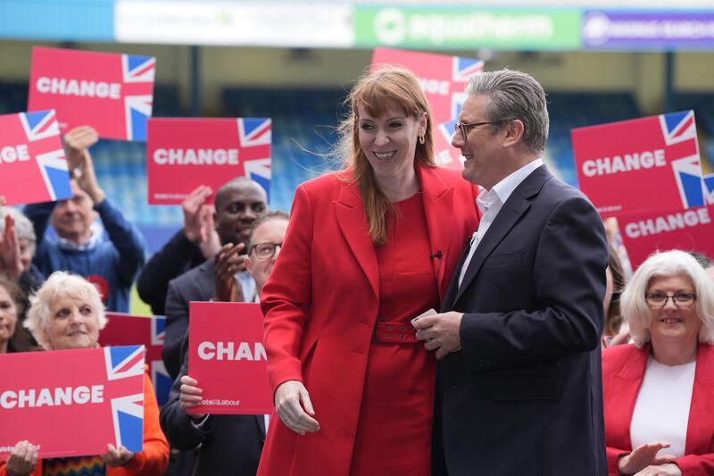 Labour leader Sir Keir Starmer and deputy leader Angela Rayner kicked off the party’s General Election campaign at Gillingham Football Club