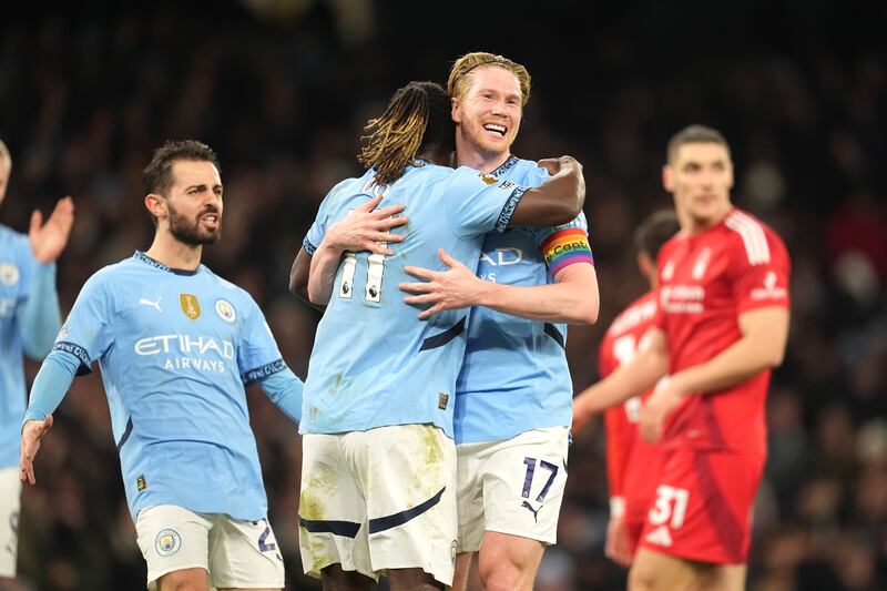 Kevin De Bruyne was outstanding as City overcame Forest