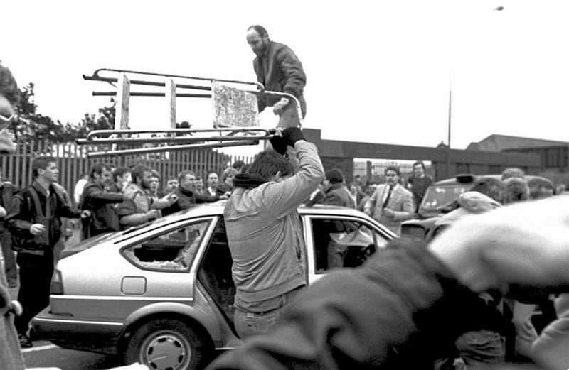 Images from the public killing of two army corporals after they drove into a funeral cortege were shown around the world. 