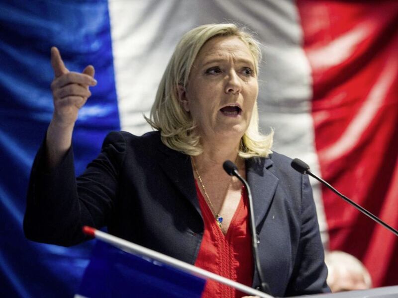 French far-right leader Marine le Pen 