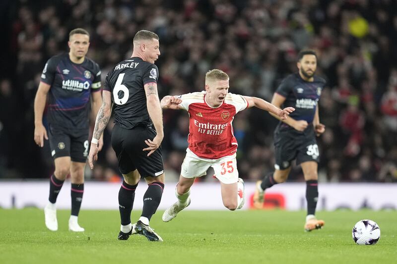 Oleksandr Zinchenko helped Arsenal beat Luton