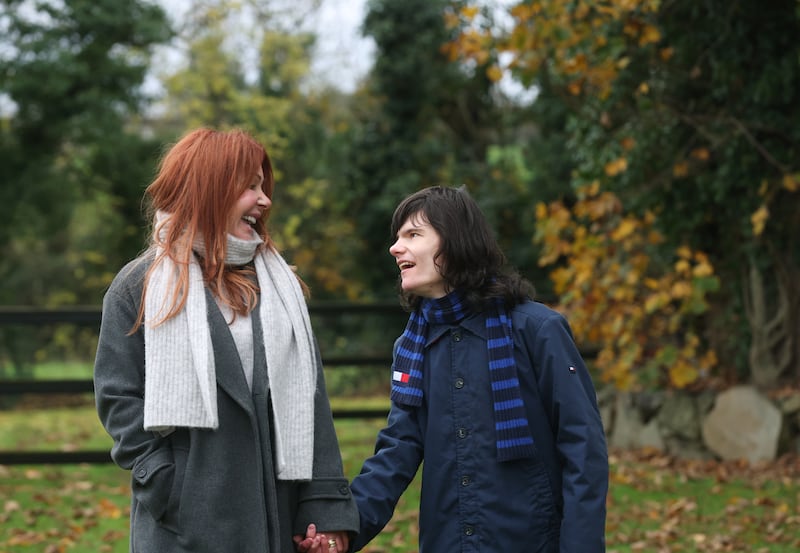 Billy Caldwell with his Mother Charlotte, six years after medicinal cannabis was  legalised.
PICTURE COLM LENAGHAN