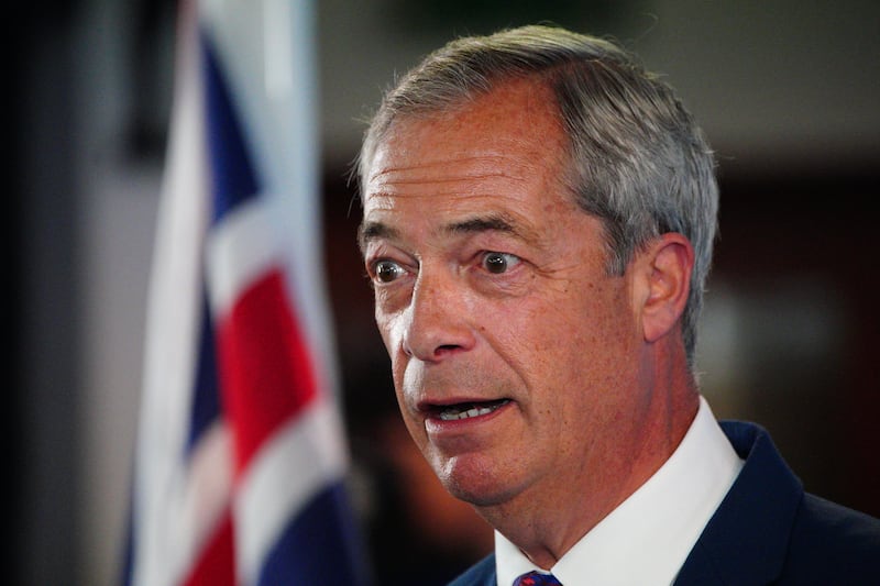 Reform UK leader Nigel Farage said the party has been ‘stitched up’ over vetting of candidates