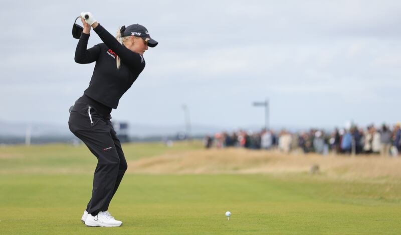 Charley Hull defied challenging conditions at St Andrews