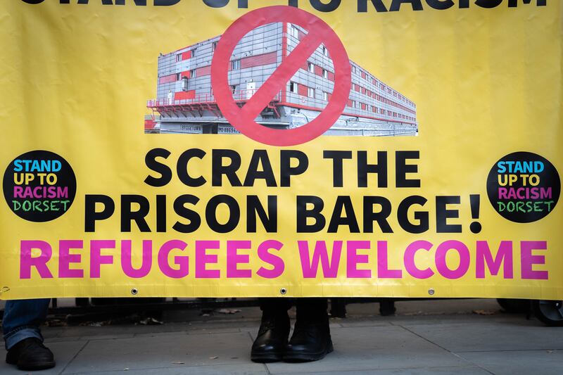 The use of the Bibby Stockholm barge has prompted protests