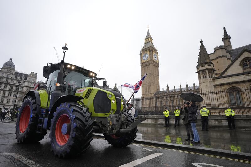 Farmers came into London from across the country to protest against tax changes