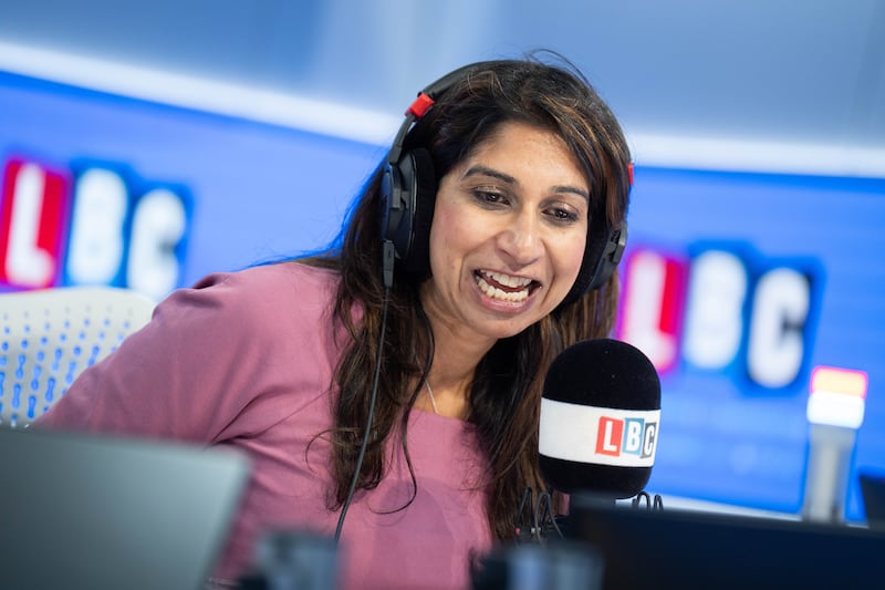 Former home secretary Suella Braverman was a guest presenter on LBC radio’s mid-morning programme on Tuesday