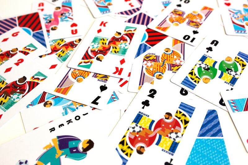 Football playing cards