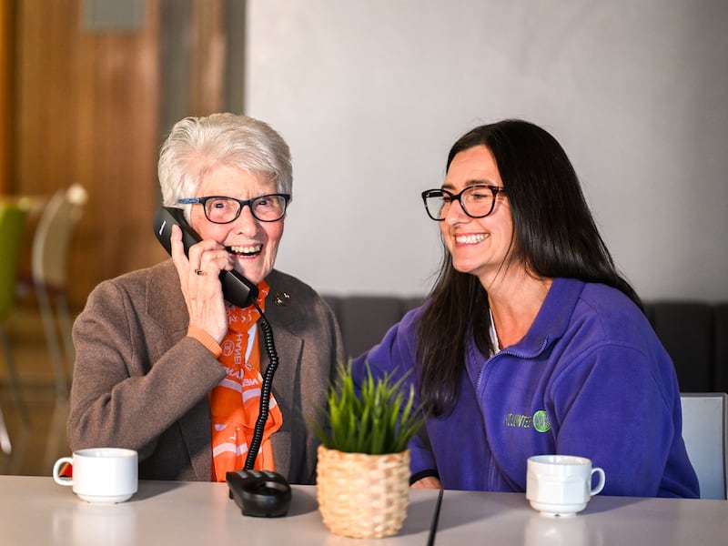 Ray Wilson with Victoria O'Neill from Volunteer Now PHOTO: MT HURSON