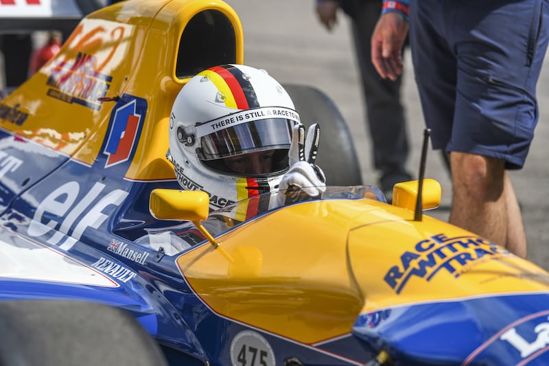 Sebastian Vettel at the Goodwood Festival of Speed in 2023