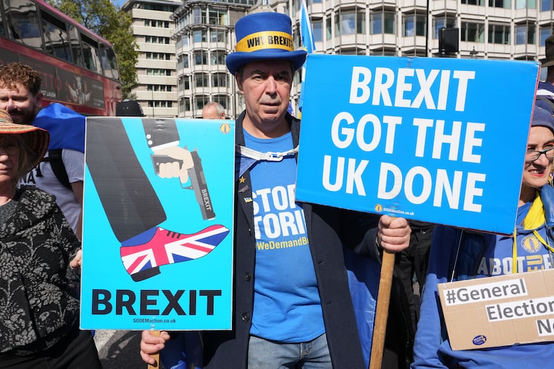 Protester Steve Bray sparked conversation at the Tory conference