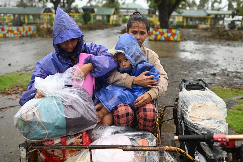 Residents of Santa Ana, Cagayan province, have been evacuated (Noel Celis/AP)