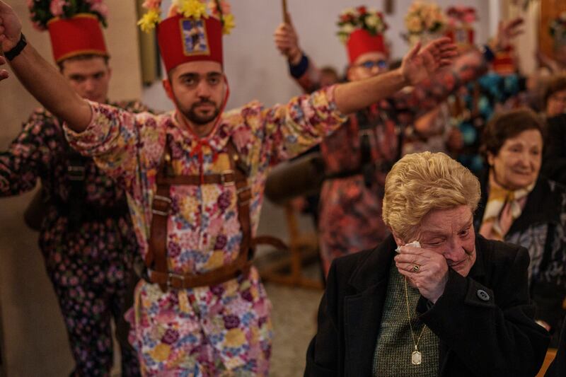 The festival coincides with Candlemas, or the feast of the Virgin of Candelaria (AP Photo/Manu Fernandez)