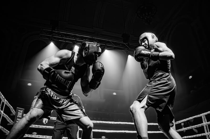The boxing event featuring comedians raised money for the Children's Cancer Unit Charity