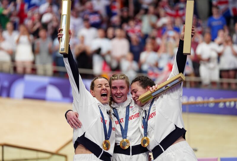 Katy Marchant, Emma Finucane and Sophie Capewell claimed the first ever Olympic medal for Britain in the women’s team sprint