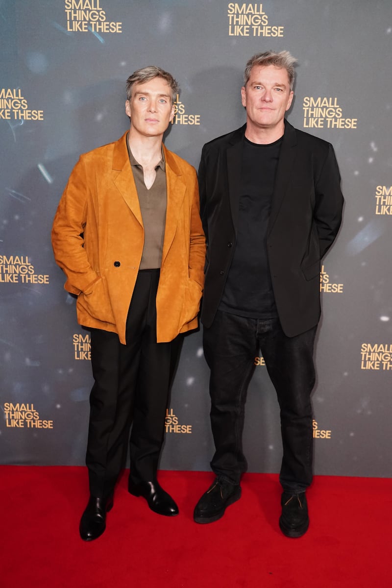 Cillian Murphy and Alan Moloney attend the Small Things Like These UK premiere