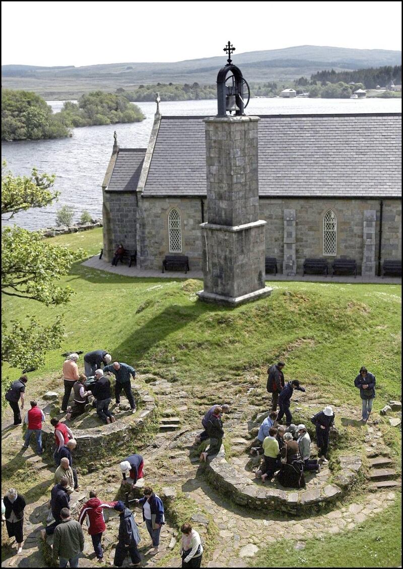 Hundreds of pilgrims normally take part in Lough Derg&#39;s annual three-day pilgrimage season between June and middle of August. Picture by Ann McManus 