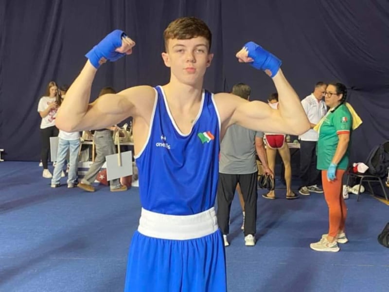 Clonard's Jamie Graham celebrates Monday's win over Korea’s Hyok Ri at the World Youth Championships