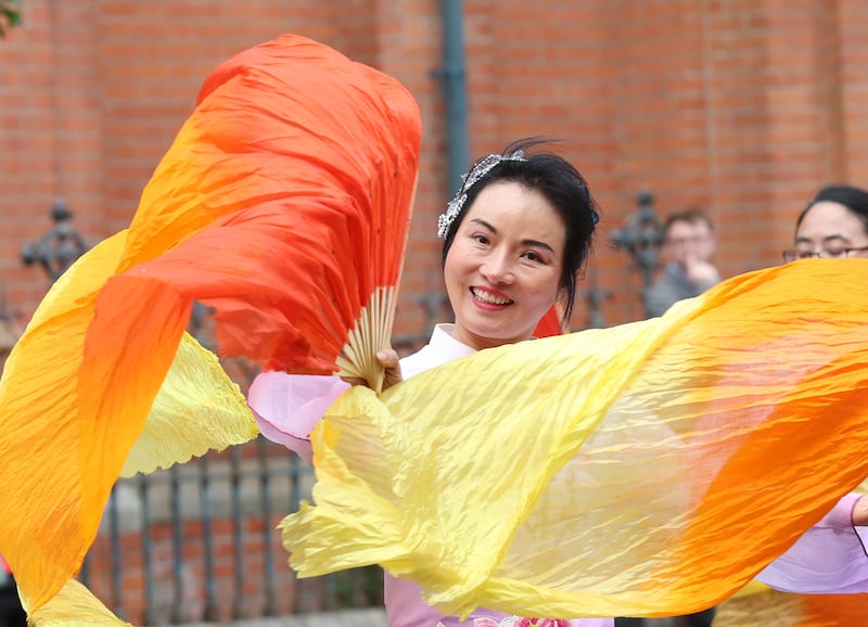 The Carnival Feile take place on the Falls Road in West Belfast on Saturday.
PICTURE COLM LENAGHAN