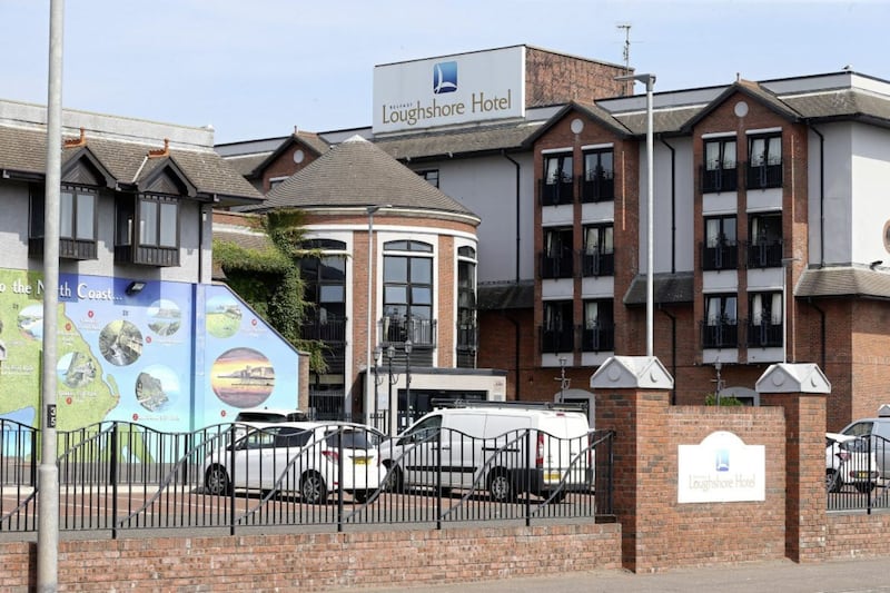 The Loughshore Hotel in Carrickfergus where around 30 asylum seekers have been housed. Picture by Mal McCann 