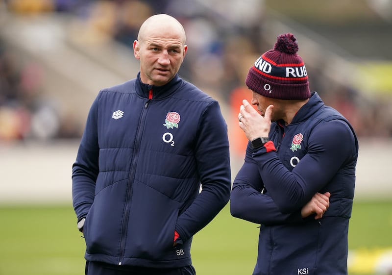 England head coach Steve Borthwick (left) and Kevin Sinfield have worked together with the national team since December 2022