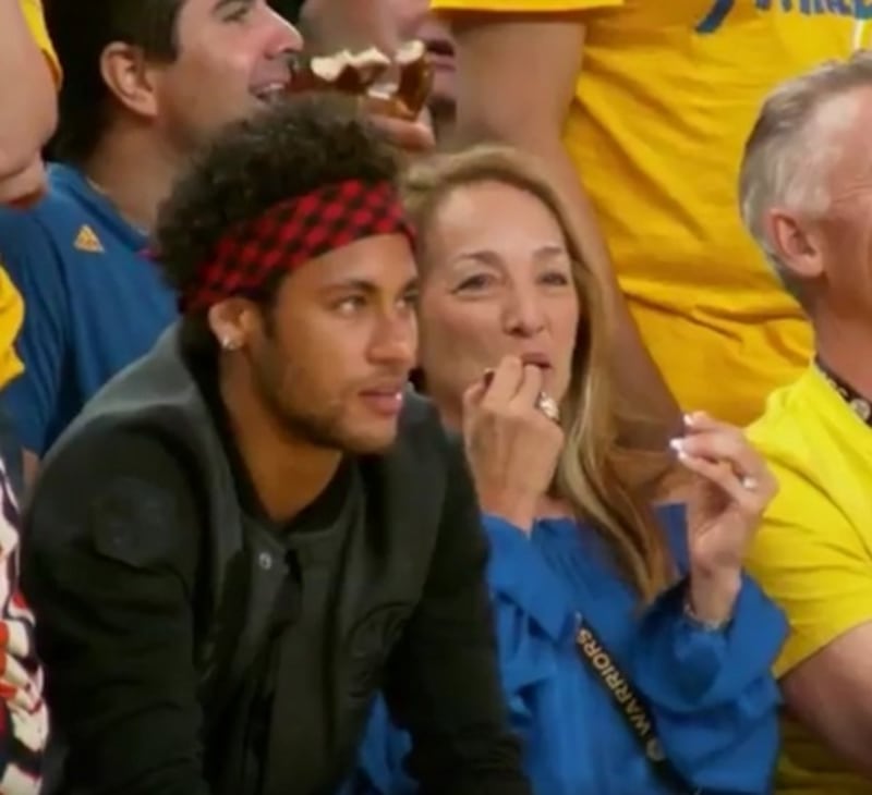 Barcelona's Neymar at the NBA Finals