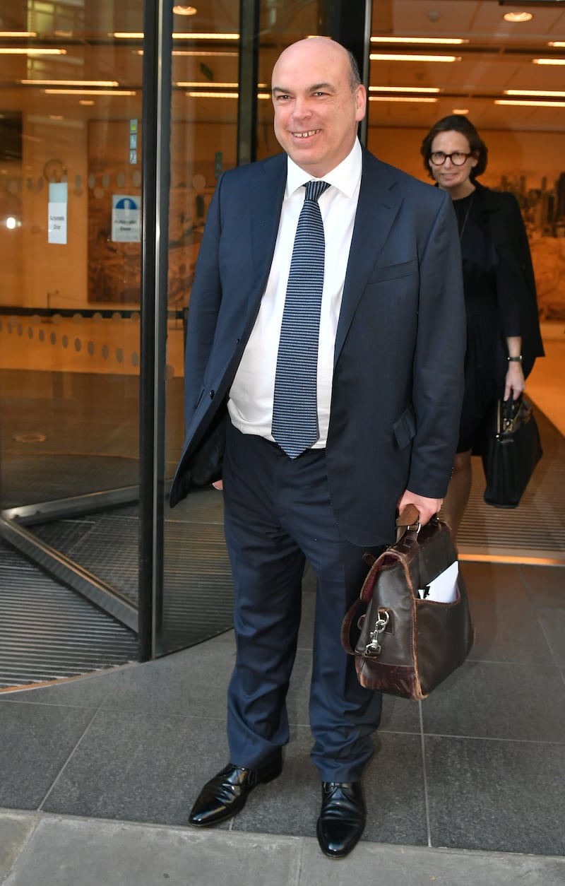 Mike Lynch leaves the Rolls Building in London following the civil case over his £8.4 billion sale of his software firm Autonomy to Hewlett-Packard in 2011