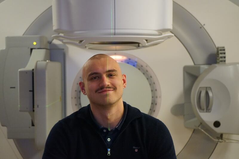 Max in the room he had radiotherapy