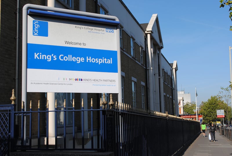 King’s College Hospital in London is among the hospitals affected