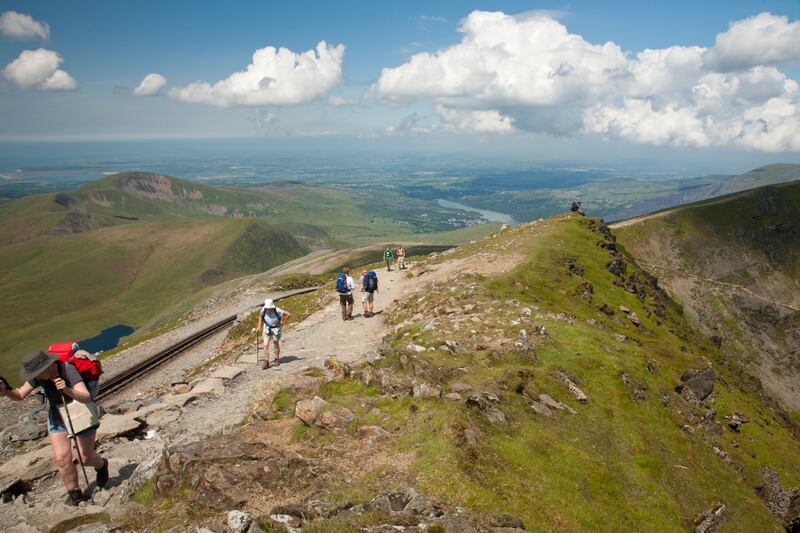 The popularity in hiking saw beauty spots like Snowdon become overrun with visitors