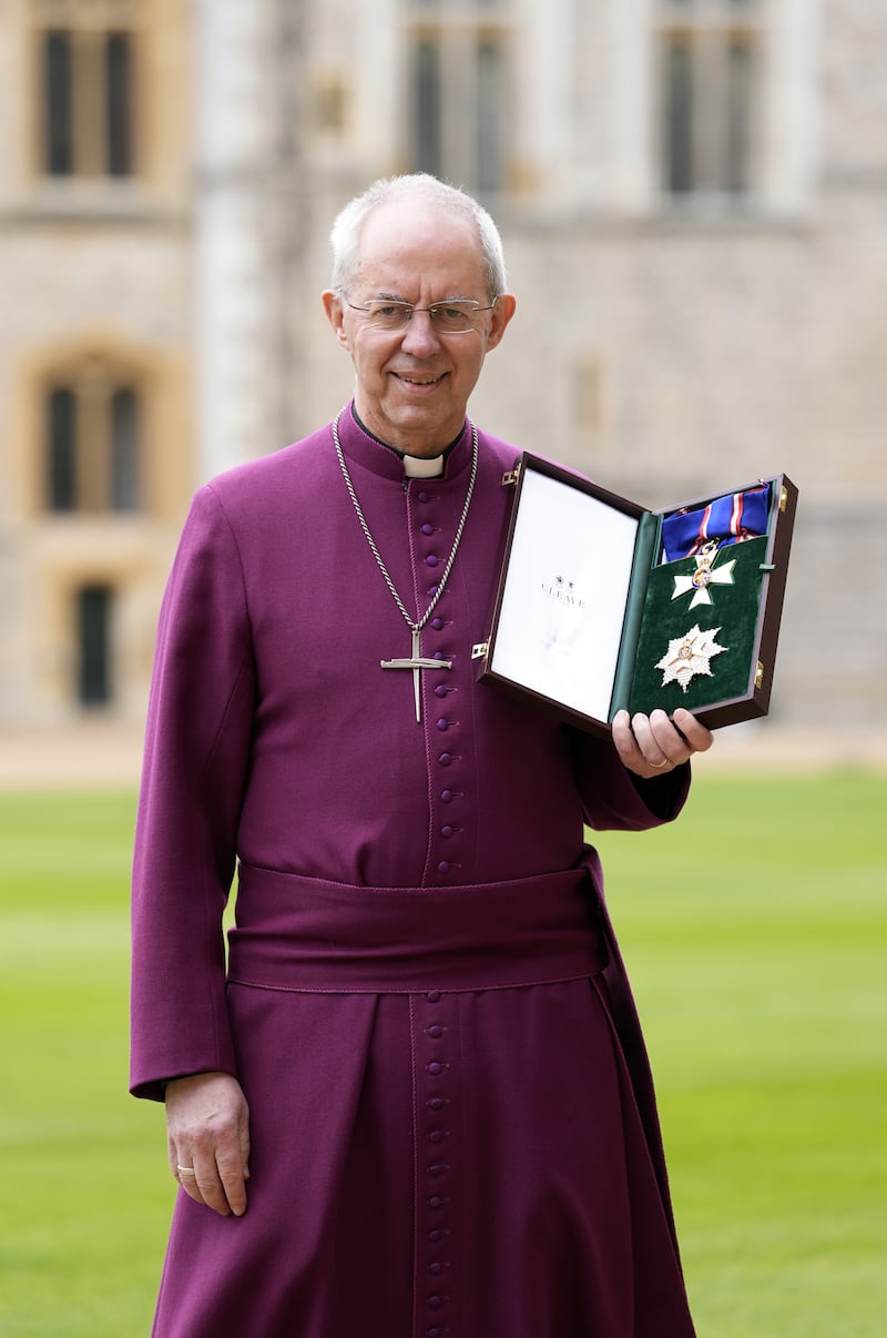 Justin Welby, Archbishop of Canterbury, was made a Knight Grand Cross of the Royal Victorian Order