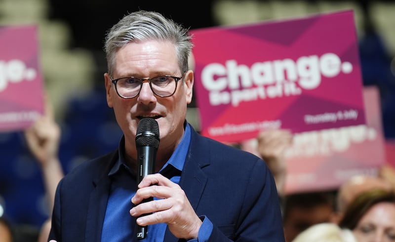Labour leader Sir Keir Starmer on the campaign trail