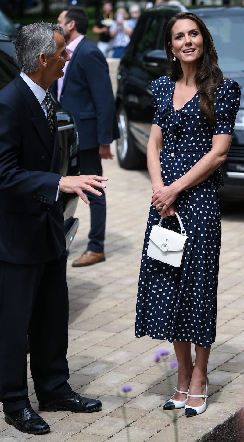 The Princess of Wales has worn the print several times from relaxed public outings to Wimbledon and Ascot