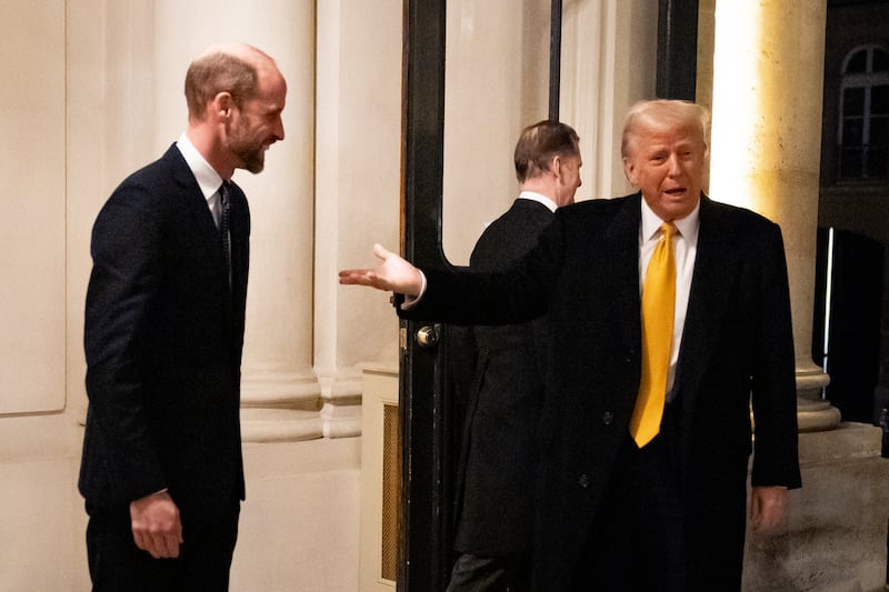 Mr Trump praised William ahead of their talks