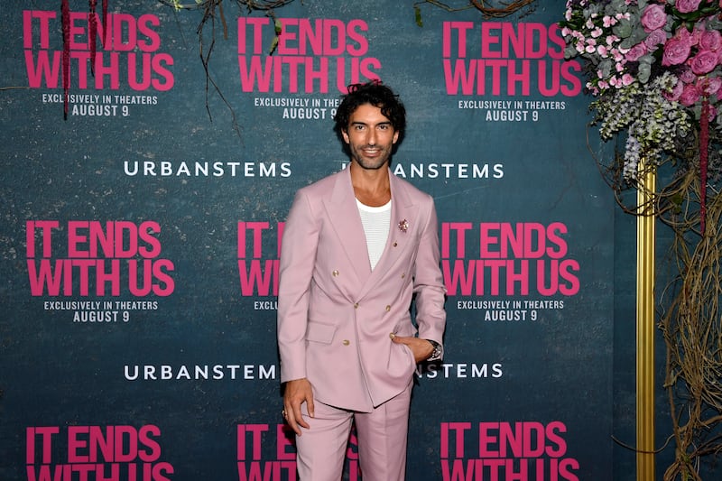 Justin Baldoni attends the world premiere of It Ends with Us (Evan Agostini/Invision/AP)