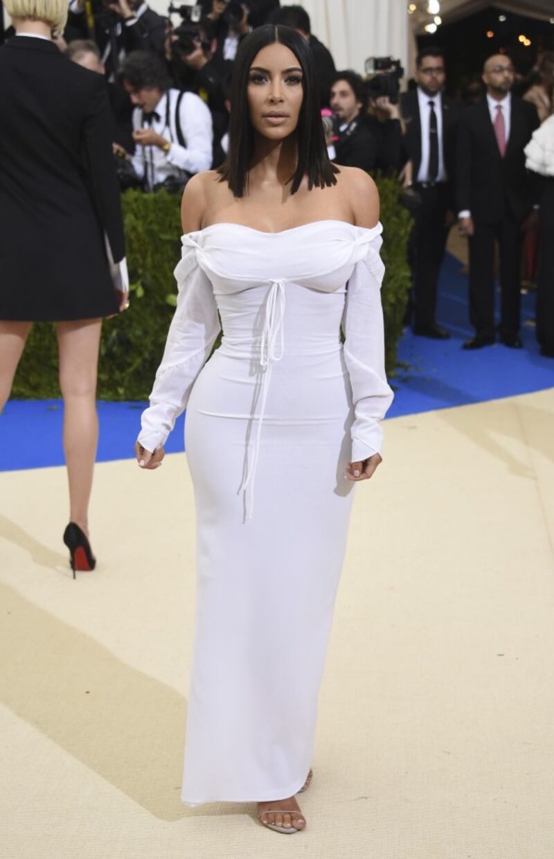 Kim Kardashian's Sheer Dress at Glastonbury